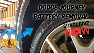 How to - Remove a Battery from a 2013 Dodge Journey