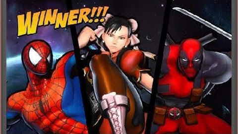 ULTIMATE MARVEL VS. CAPCOM 3 Deadpool, Spider Man l, and Chun Li Part2