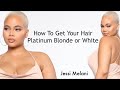 How to Get Your Hair Platinum Blonde and/or White