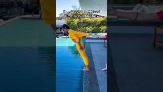 Viral TikTok Fall In The Pool Prank #shorts