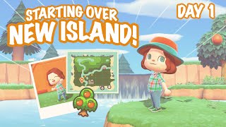 STARTING A FRESH NEW ISLAND! ✨🍊 DAY ONE | Island 5: NO THEME | Animal Crossing New Horizons