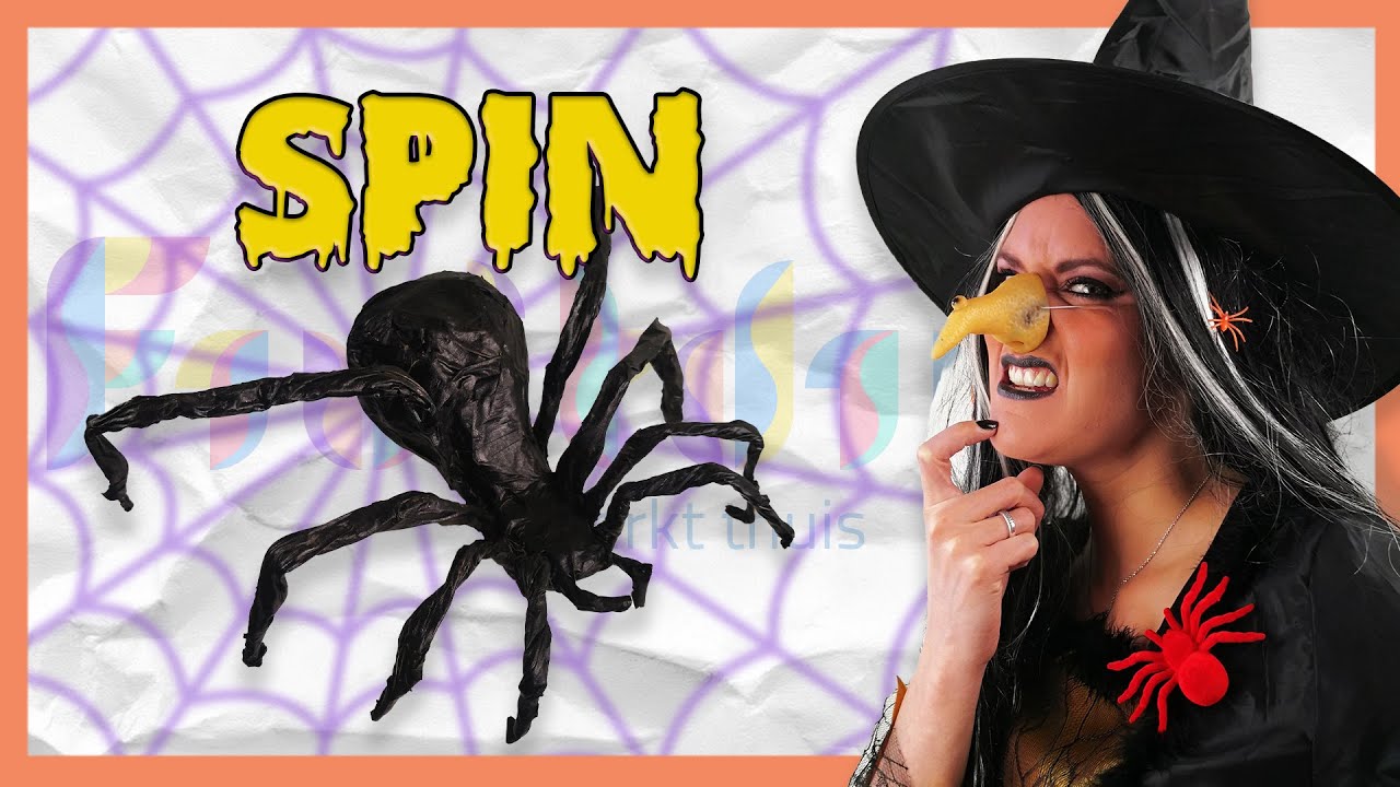 Een ENGE SPIN maken voor HALLOWEEN