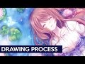 【PaintTool Sai】Tranquil - Drawing Process