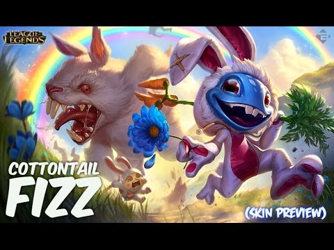 COTTONTAIL FIZZ - Skin Preview Gameplay - League of Legends -【PBE