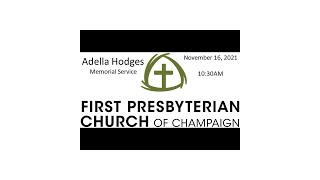 Hodges Memorial Service