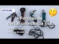 🤔#4 formas de CORTAR un REMATE de CHAPA