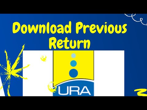 URA Portal Navigation, How to download previous return 1