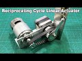 DIY Design Reciprocating Cycle Linear Actuator for Jig Saw, Scroll Saw