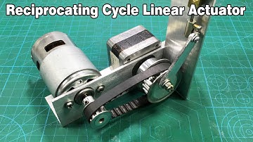 DIY Design Reciprocating Cycle Linear Actuator for Jig Saw, Scroll Saw