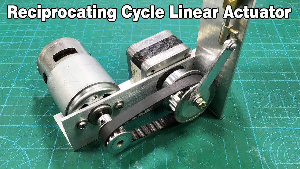 DIY Design Reciprocating Cycle Linear Actuator Motor Electric Motor Gear Box 