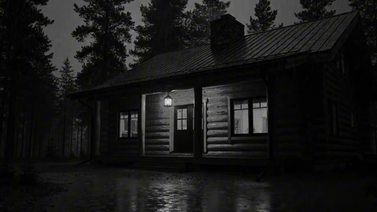 Cabin in Heavy Rainstorm | Thunder & Rain Sounds for Deep Sleep