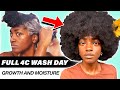 I Tried a NEW wash day | START TO FINISH (4C Natural Hair)