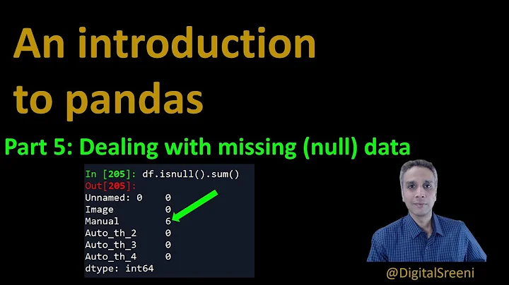 40 - Introduction to Pandas - Dealing with missing (null) data