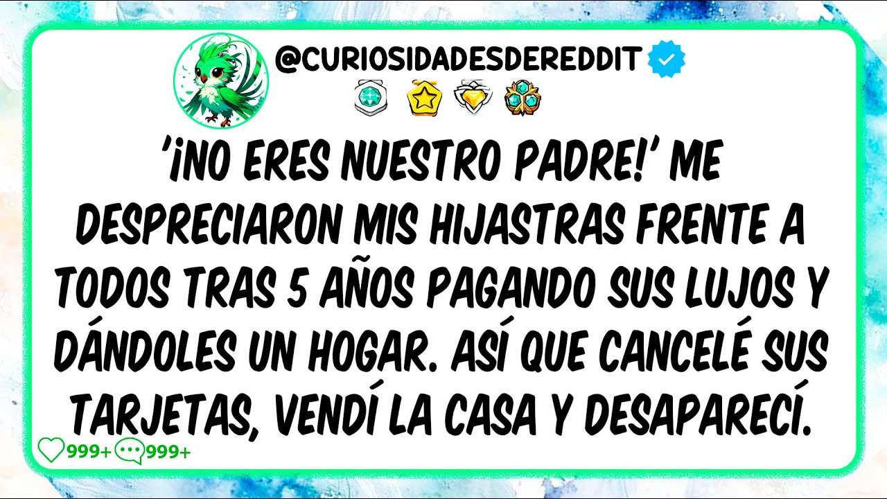 '¡NO eres nuestro padre!' me Despreciaron mis HIJASTRAS frente a todos tras 5 años pagando sus Lujos