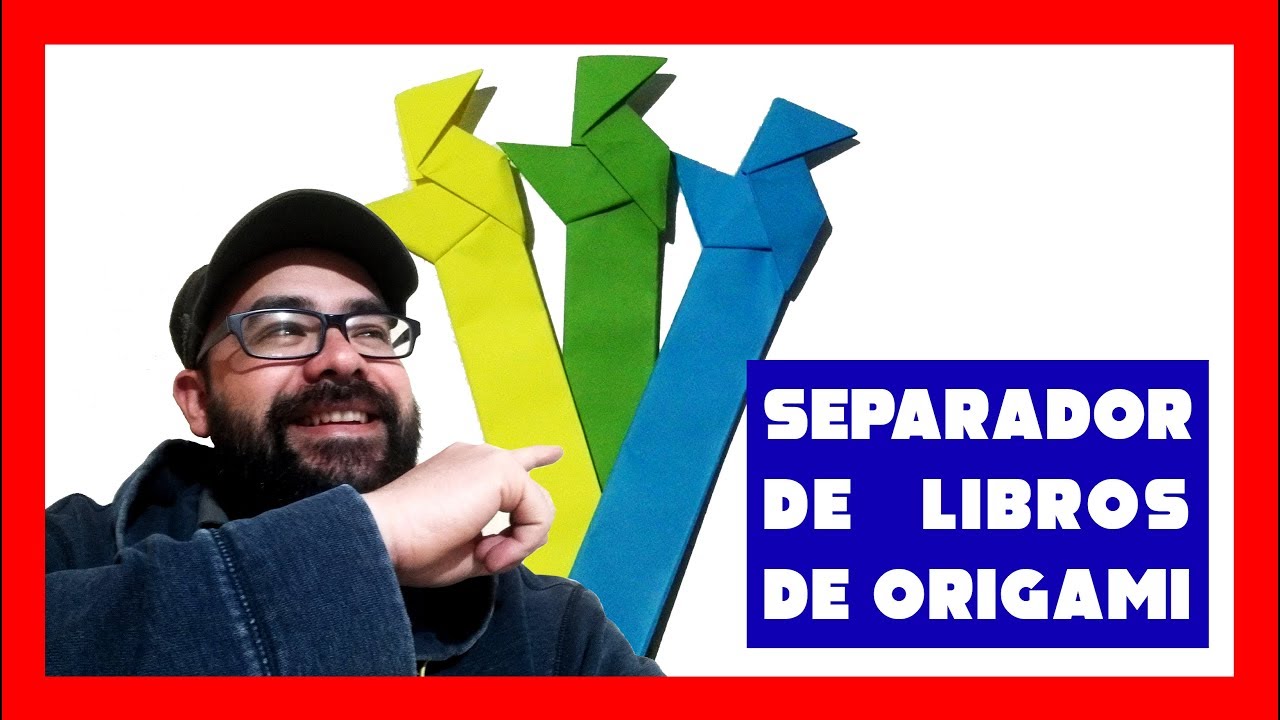 📚 📖 ¿Es un separador de libro de Origami? 😱  ▶️ Diseño de Carlos Pomarón