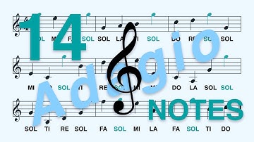 Treble (G) Clef, Do Re... (Ti): Learn to Read the SOL Note in Less Than 2 Minutes (Adagio, 14 Notes)