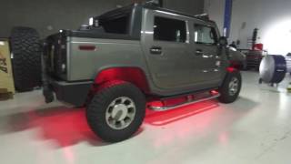 Rigid led lights on Hummer H2 by Apex