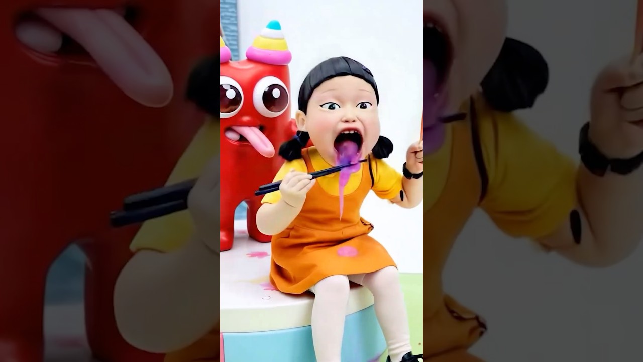 Squid Game AI Edible Slime ASMR – Baby BanBan #squidgame #squidgame2 #asmr
