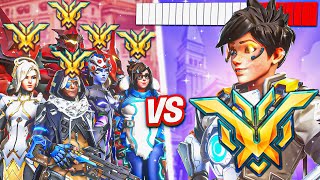 1 BUFFED Top 500 DPS vs 5 Top 500s - Who wins?! (Overwatch 2)