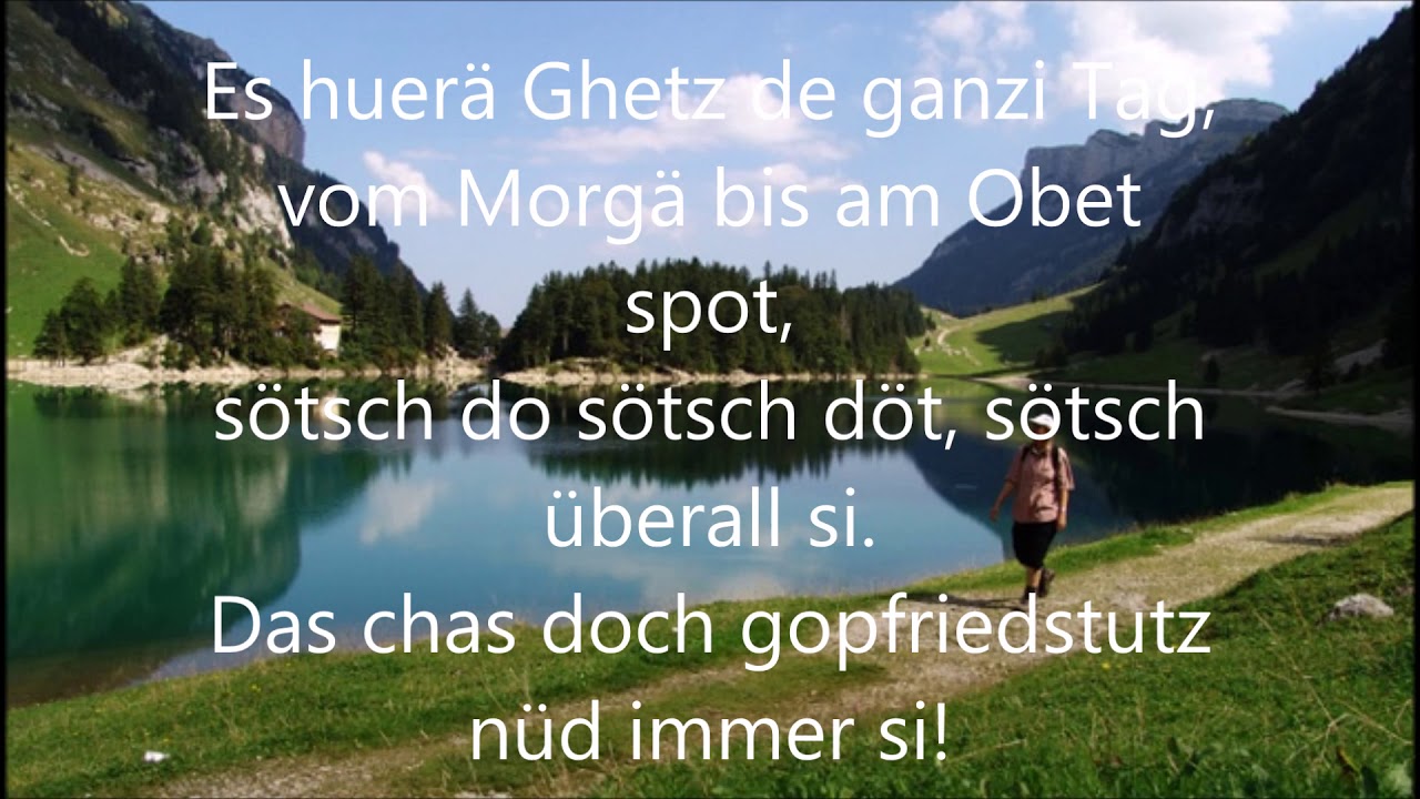 Seel ä chlibamäla la Mit Text