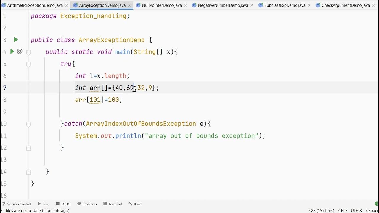 exception handling in java| arithmetic exception| null pointer ...