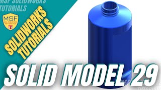 SolidWorks 2025 Tutorial for Beginners #82 | Solid Model 29 in SolidWorks-آموزش سالیدورکس