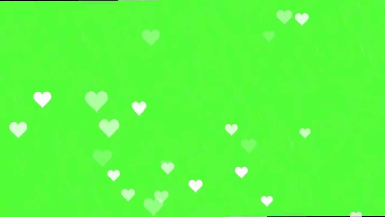 Green Screen Love Heart YouTube
