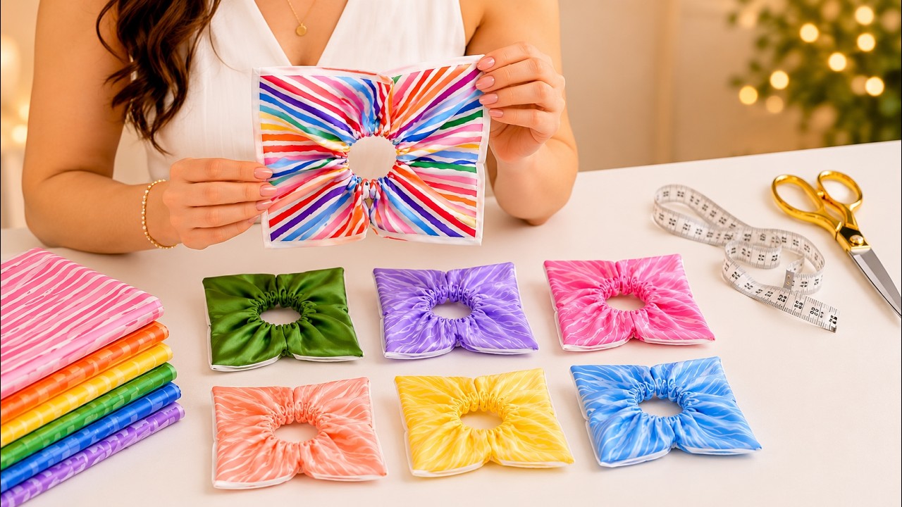scrunchy♡handmade【1474】 Bet You've Never Seen a Scrunchie Like This! 😍✨ - YouTube