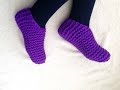 Tutorial para tejer unas pantuflas toe-up [tejer con telar]