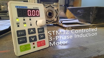 STM32 Microcontroller Controlled 3 Phase Induction Motor Using a VFD