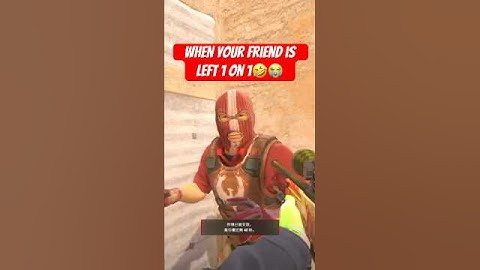 When your friend is left 1 on 1🤣😭 #cs2 #shorts