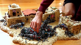 TIMELAPSE: Star Wars Ruin City Tatooine Junkyard Battle LEGO MOC / Battlefront 2 LEGO Star Wars Moc