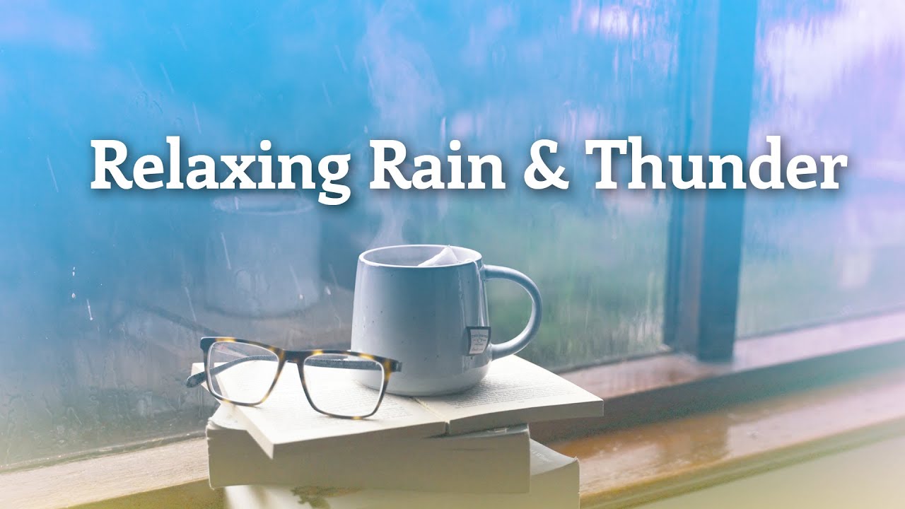🌧️ Relaxing Rain Sounds With Thunder 🌧️ Sleep, Study, Meditate 🌧️