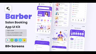 Barber - Salon Booking React Native CLI Ui Kit screenshot 2