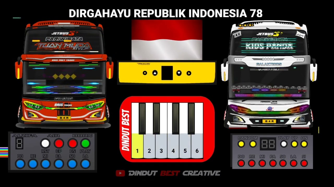 Bermain telolet basuri 17 agustus dan Indonesia Raya 🇮🇩 spesial HUT RI 78