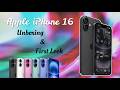 Black iPhone 16 Unboxing and Initial impressions | Setup | vs iPhone 15