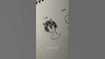 How to draw Hair cat and wolf Tutorial✏️ #drawing #tutorial #howtodraw #hair #art