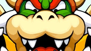 Mario and Luigi ALL GIANT BOWSER BATTLES - Bowser's Inside Story (DS)