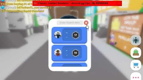 Limited Simulator DUPE, Auto Buy and Auto Sell GUI Script