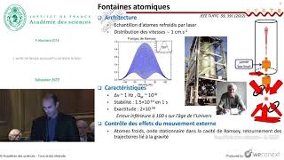 Conférence S. Bize - Lunité De Temps Aujourdhui Et Dans Le Futur