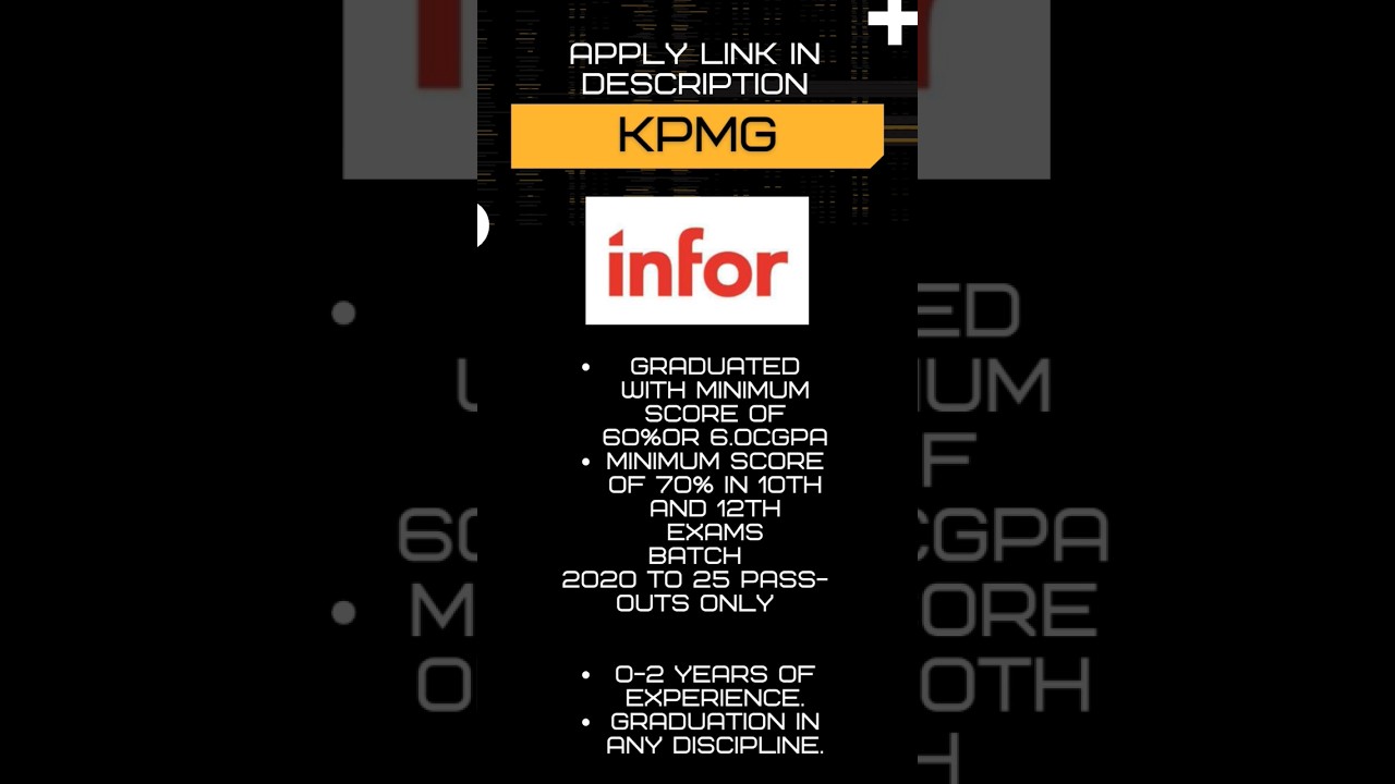 INFOR IS HIRING : SOFTWARE ENGINEER – ASSOCIATE