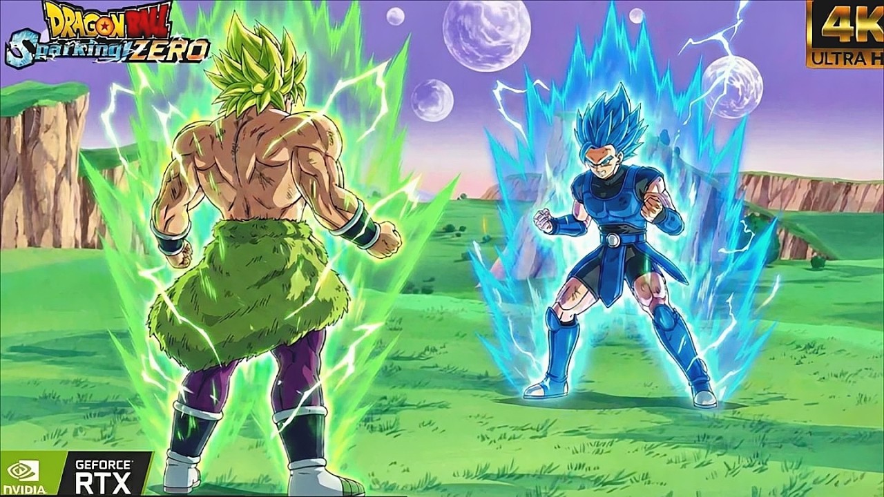 Shallot VS Broly, Epic & Intense Clash, Dragon Ball Sparking Zero, 4K 60FPS, NO HUD.