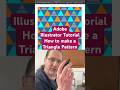 Adobe Illustrator Tips | Make a Triangle Pattern #illustrator