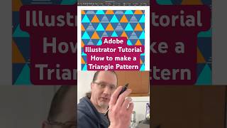 Adobe Illustrator Tips | Make a Triangle Pattern #illustrator