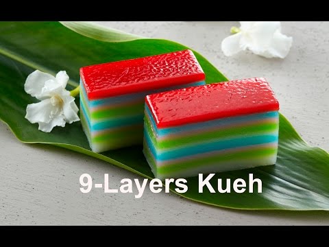 Kueh Lapis (Singapore favourite 9 layers steamed cake)  Doovi
