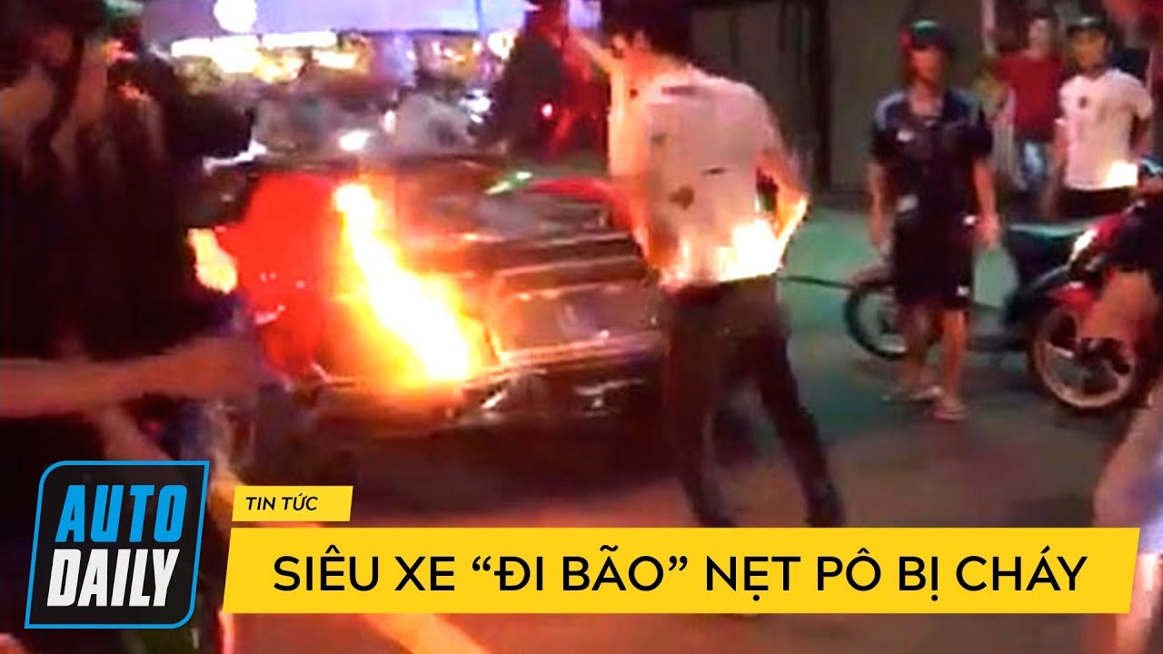 Siêu xe Lamborghini 'đi bão' cháy đuôi, mừng tuyển Việt Nam thắng |AUTODAILY.VN|
