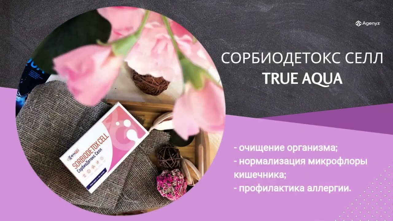 Напитки True Aqua от Agenyz. СорбиоДетокс. АльфаМайнд. БрейниДжайзер. Иммун Селл. pH Баланс Селл