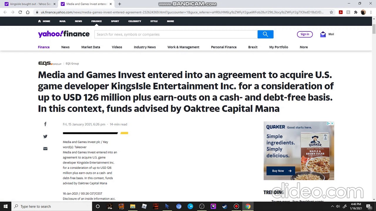 Kingsisle Got Bought Out?