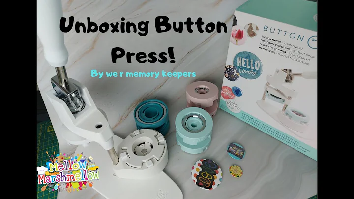 Unboxing BUTTON PRESS  by we r memory keepers ❤ | Mellow Marshmellow