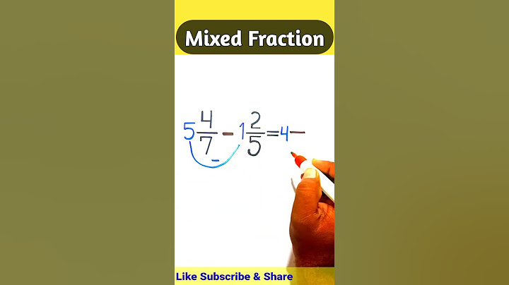 Subtraction of Mixed Fraction Tricks || @Sky Struggle Education #short